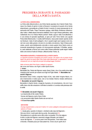 preghiera durante il passaggio della porta santa