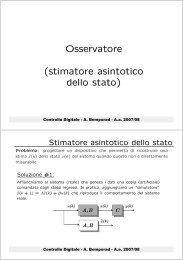 Osservatore (stimatore asintotico dello stato)