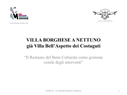 VILLA BORGHESE A NETTUNO già Villa Bell`Aspetto dei