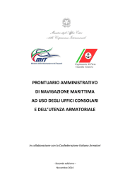 Prontuario Amministrativo di Navigazione Marittima