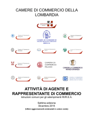 Prontuario "attività di agente e rappresentante di commercio"