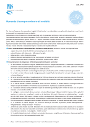 Domanda di assegno ordinario di invalidit&agrave;