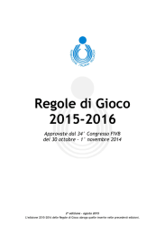 Regole di Gioco 2015-2016