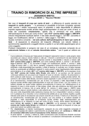 traino di rimorchi di altre imprese