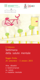 Programma dettagliato X Settimana della salute mentale (2015)