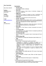Curriculum Vitae Dott.ssa Sara Sacerdote