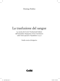 La trasfusione del sangue