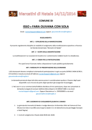 isso e fara olivana con sola - Sito Ufficiale del Comune di Fara