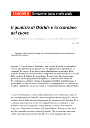 Il giudizio di Osiride e lo scarabeo del cuore - Dizionari più