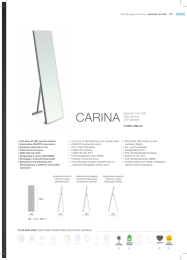 CARINA Specchi con LED LED mirrors LED Spiegel H 1650 L 450 mm