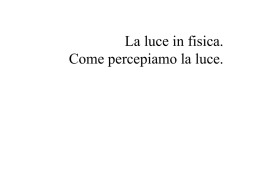 La luce in fisica