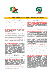 cosa serve per compilare il modello 730/2016