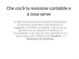 Che cos`è la revisione contabile ea cosa serve