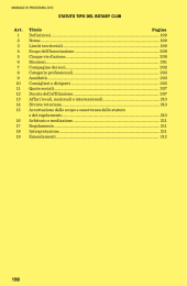 STATUTO TIPO DEL ROTARY CLUB Art. Titolo Pagina 1 Definizioni