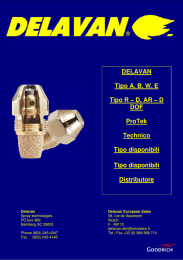 DELAVAN Tipo A, B, W, E Tipo R – D, AR – D DOF ProTek Technico