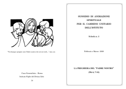 Scheda n. 2, marzo e aprile 2009 - FDZ Istituto Figlie del Divino Zelo