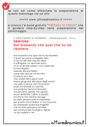 ERMIONE: Dal momento che quel che ho da