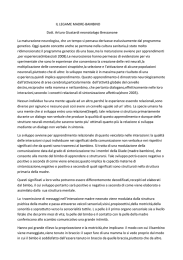 IL LEGAME MADRE-BAMBINO Dott. Arturo Giustardi neonatologo