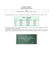 Lezione 513 (GRE) Il pronome negativo greco ο δε ς – “Nessuno” ο