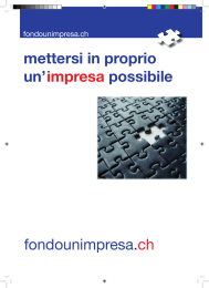 Mettersi in proprio – un`impresa possibile - Sbt