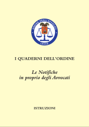 Le notifiche in proprio - Ordine degli Avvocati di Lecce