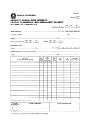 Agenzia delle entrate Modello SD/3