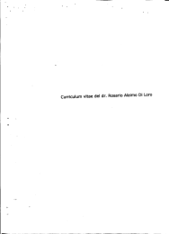 Curriculum vitae del dr. Rosario Alaimo Di Loro