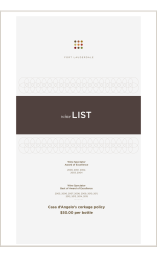 wine LIST - Fort Lauderdale