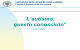 L`autismo: questo conosciuto