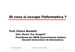 Di cosa si occupa l`informatica