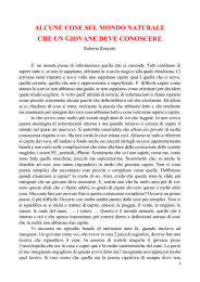 Alcune cose che un giovane deve sapere sul mondo