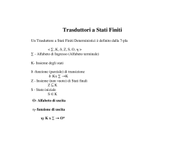 Trasduttori a Stati Finiti