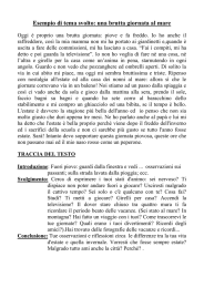 Esempio di tema svolto: una brutta giornata al mare