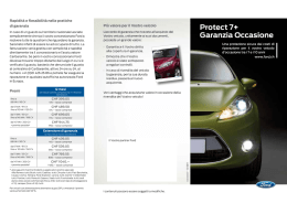 Garanzia sulle occasioni Ford Protect 7+