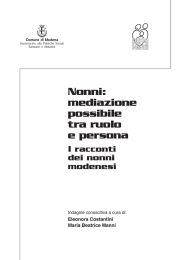 Nonni: mediazione possibile tra ruolo e persona