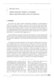 Librai-editori veneti a Palermo nella seconda metà del XVI secolo