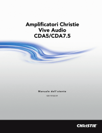 Amplificatori Christie Vive Audio CDA5/CDA7.5