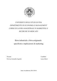 Birra industriale e birra artigianale: specificità e