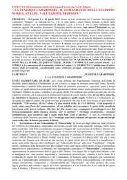 “ LA STAZIONE CARABINIERI