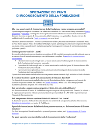 spiegazione dei punti di riconoscimento della fondazione