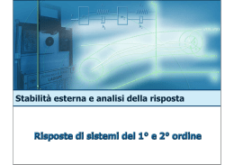 23. Risposte di sistemi del I e II ordine