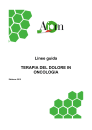 Terapia del dolore in oncologia