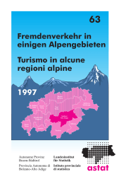 Turismo in alcune regioni alpine Fremdenverkehr in einigen