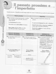 passato prossimo imperefetto 1