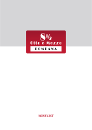 WINE LIST - Otto e Mezzo Bombana