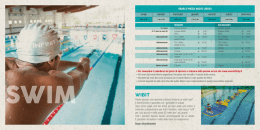 luned&igrave; ORARI E PREZZI NUOTO LIBERO gioved&igrave; marted&igrave; venerd&igrave;