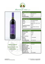 scheda merlot conte carino 75 cl