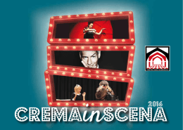 CREMAINSCENA 2016! Scopri il programma completo
