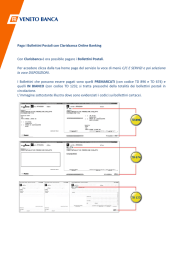 Bollettini Postali Clarisbanca