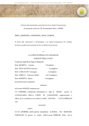 «Il danno alla reputazione va provato da chi ne chiede il